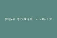 胆电容厂家权威评测:2023年十大高性能品牌推荐-电子元器件网