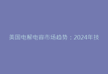 美国电解电容市场趋势:2024年技术突破与行业展望-电子元器件网