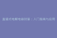 直插式电解电容封装:入门指南与应用优势-电子元器件网