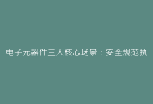 电子元器件三大核心场景:安全规范执行要点、选型常见陷阱规避策略及设计应用优化方法-电子元器件网